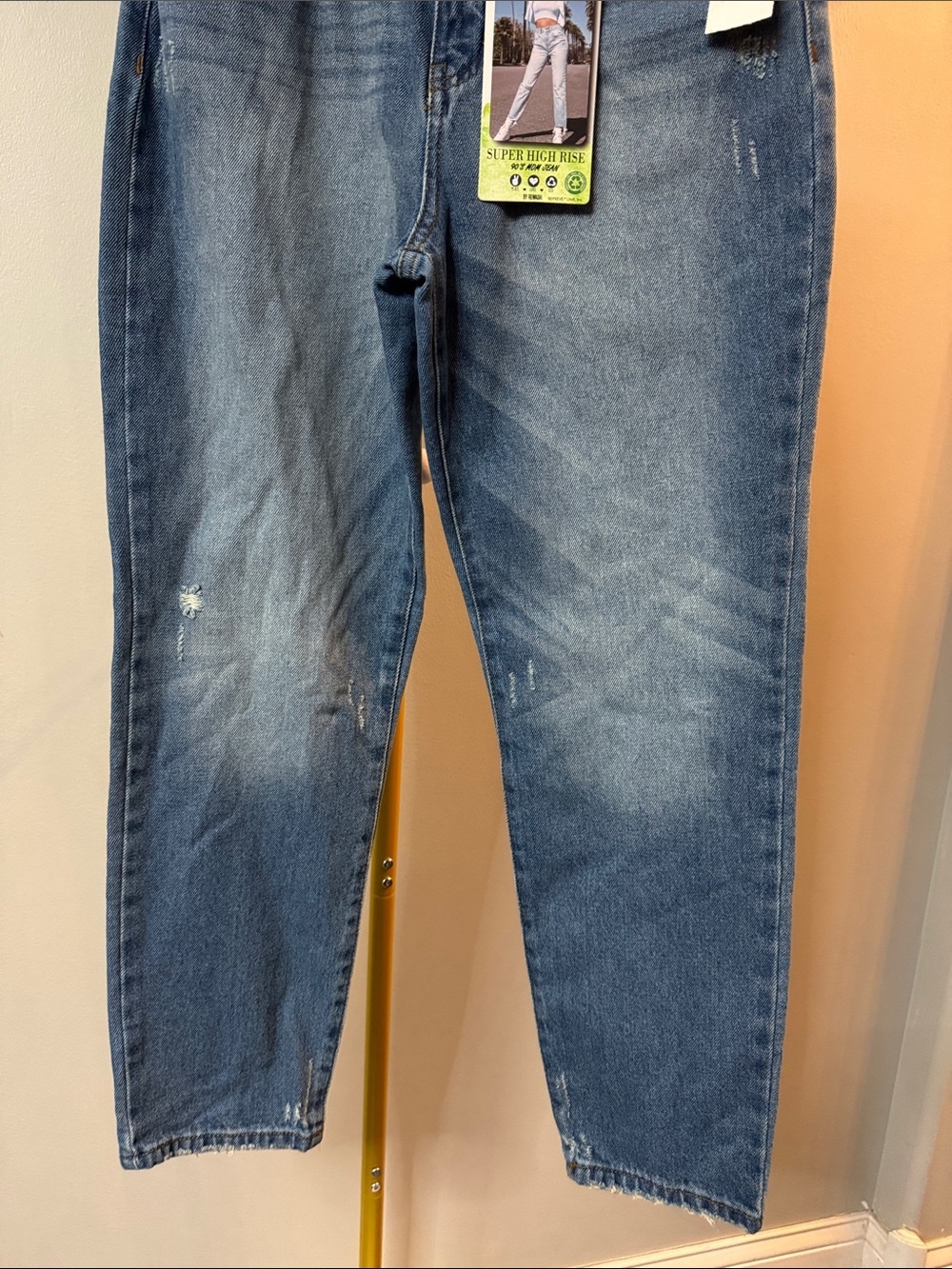 Rewash Blue Straight Leg 90s mom Women's Jeans NWT 26 - Picture 4 of 12